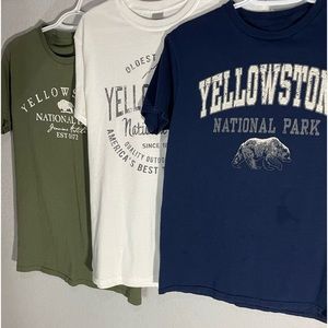 3 Yellowstone shirts